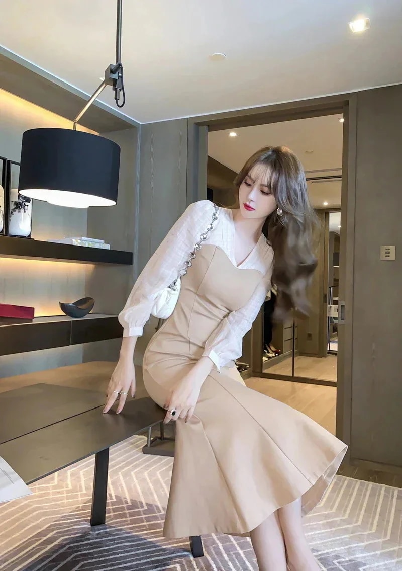 ドッキング 結婚式 フォーマル ワンピ 披露宴 同窓会 演奏会 【JY.】マーメイド裾 フリル袖 ロングワンピース パーティードレス フレア Vネック 卒業式ワンピースドレスドレス ドッキング 結婚式 フォーマル ワンピ 披露宴 同窓会 演奏会 【JY.】マーメイド裾 フリル袖 ロングワンピース パーティードレス フレア Vネック 卒業式ワンピースドレスドレス