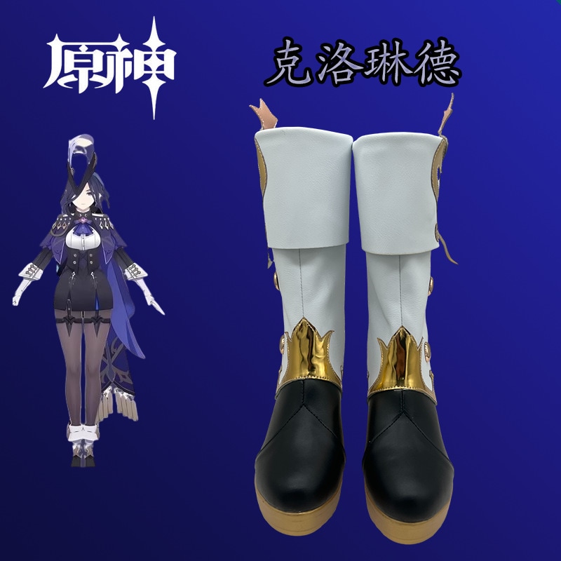 原神フォンテーヌ・クロリンドアニメーションシューズ二次元コミック展示パフォーマンスシューズご要望に応じてカスタマイズ可能