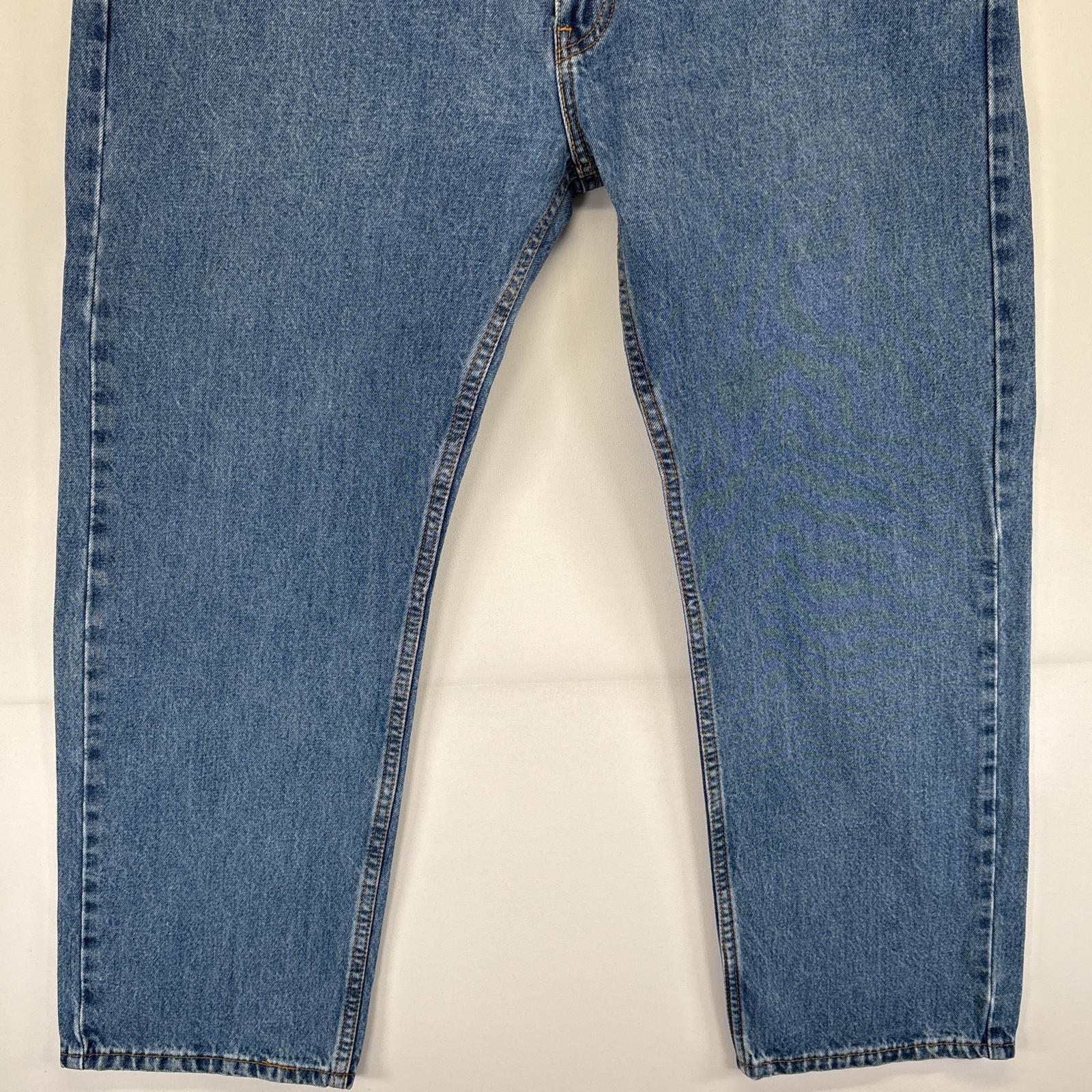 古着 デニムパンツ 505 ストレート ジーンズ ジーパン 5ポケット 長ズボン 大きいサイズ w42 L30 ブルー メンズ 古着 デニムパンツ 505 ストレート ジーンズ ジーパン 5ポケット 長ズボン 大きいサイズ w42 L30 ブルー メンズ