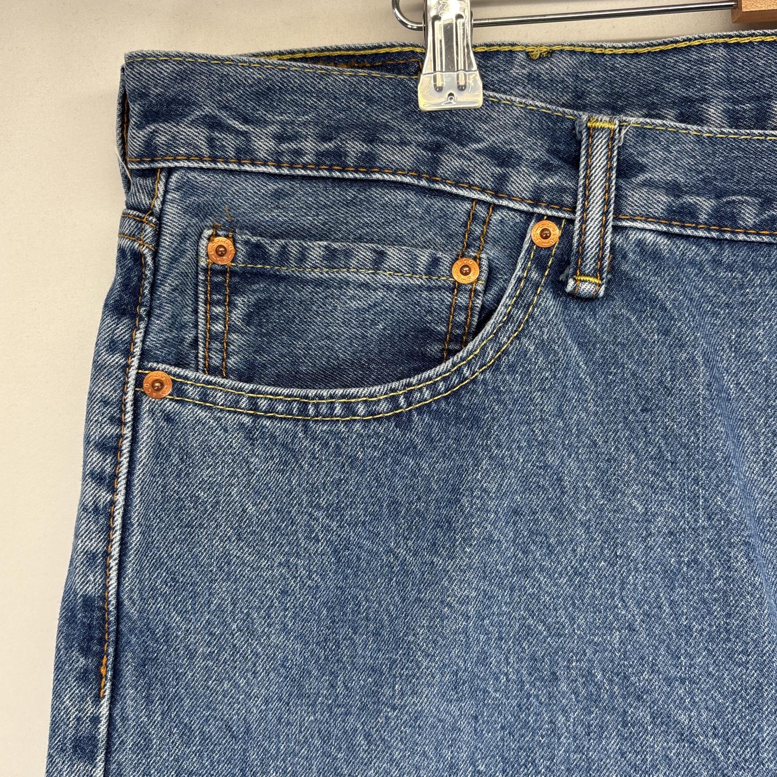 古着 デニムパンツ 505 ストレート ジーンズ ジーパン 5ポケット 長ズボン 大きいサイズ w42 L30 ブルー メンズ 古着 デニムパンツ 505 ストレート ジーンズ ジーパン 5ポケット 長ズボン 大きいサイズ w42 L30 ブルー メンズ