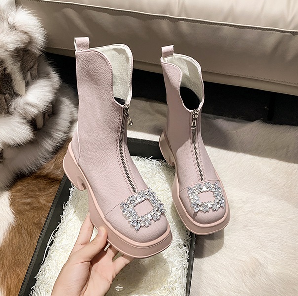 ビジュー厚底ブーツ 厚底ビジューバックルブーツ レザーブーツ. ミドルブーツ 厚底ブーツ. レディース ブーツ 厚底 フロントジッパー 3カラー D283 ビジュー厚底ブーツ 厚底ビジューバックルブーツ レザーブーツ. ミドルブーツ 厚底ブーツ. レディース ブーツ 厚底 フロントジッパー 3カラー D283