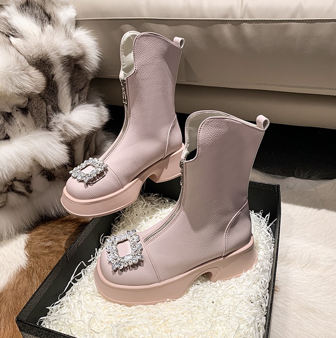 ビジュー厚底ブーツ 厚底ビジューバックルブーツ レザーブーツ. ミドルブーツ 厚底ブーツ. レディース ブーツ 厚底 フロントジッパー 3カラー D283 ビジュー厚底ブーツ 厚底ビジューバックルブーツ レザーブーツ. ミドルブーツ 厚底ブーツ. レディース ブーツ 厚底 フロントジッパー 3カラー D283