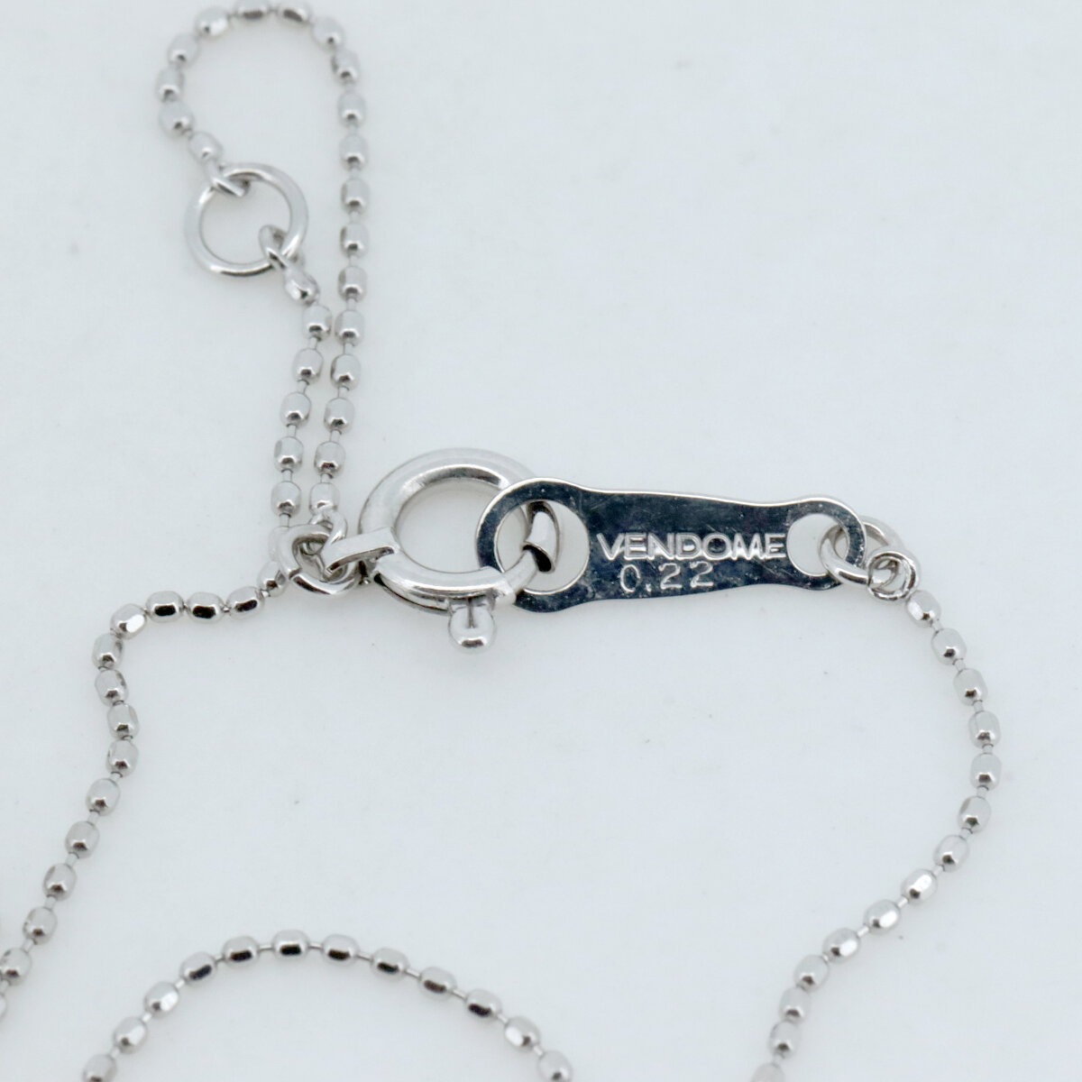 ヴァンドーム青山 ダイヤモンド ネックレス 0.22ct K18WG(18金 ホワイトゴールド) 質屋出品 ヴァンドーム青山 ダイヤモンド ネックレス 0.22ct K18WG(18金 ホワイトゴールド) 質屋出品