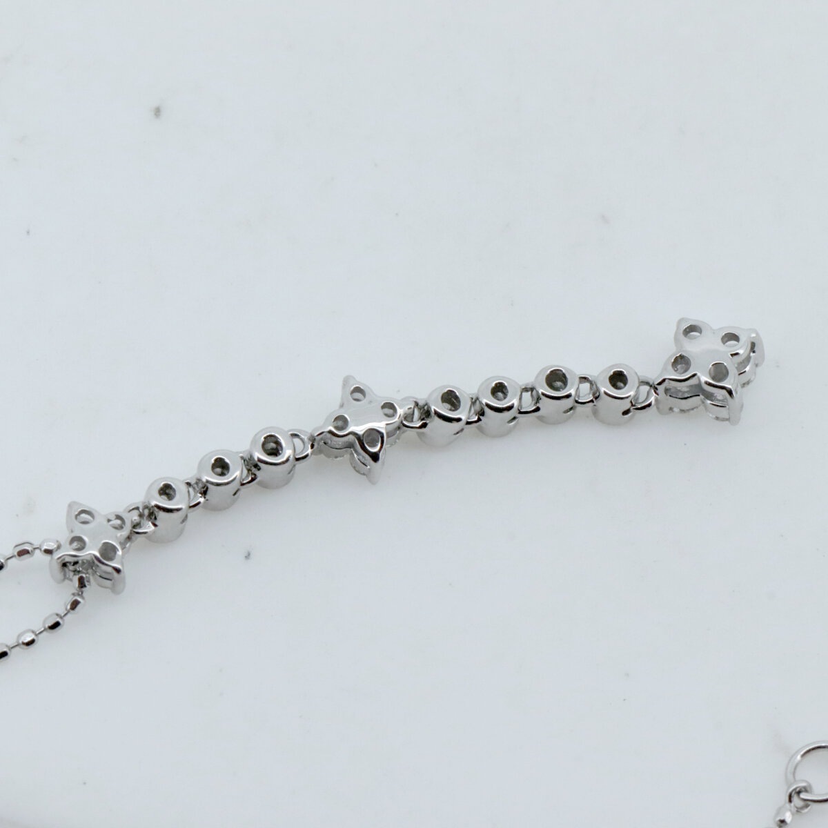 ヴァンドーム青山 ダイヤモンド ネックレス 0.22ct K18WG(18金 ホワイトゴールド) 質屋出品 ヴァンドーム青山 ダイヤモンド ネックレス 0.22ct K18WG(18金 ホワイトゴールド) 質屋出品