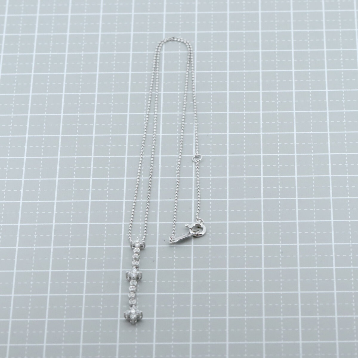 ヴァンドーム青山 ダイヤモンド ネックレス 0.22ct K18WG(18金 ホワイトゴールド) 質屋出品 ヴァンドーム青山 ダイヤモンド ネックレス 0.22ct K18WG(18金 ホワイトゴールド) 質屋出品