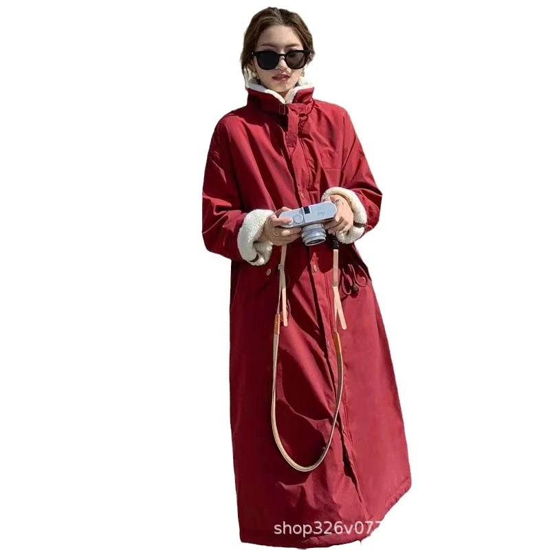 中わた入り厚手ラムウールコート女性2024冬新作コットンコート膝上ロングセクション韓国ルーズ香港スタイルパイ克服 mdprevattcaulkingandwaterproofing.com