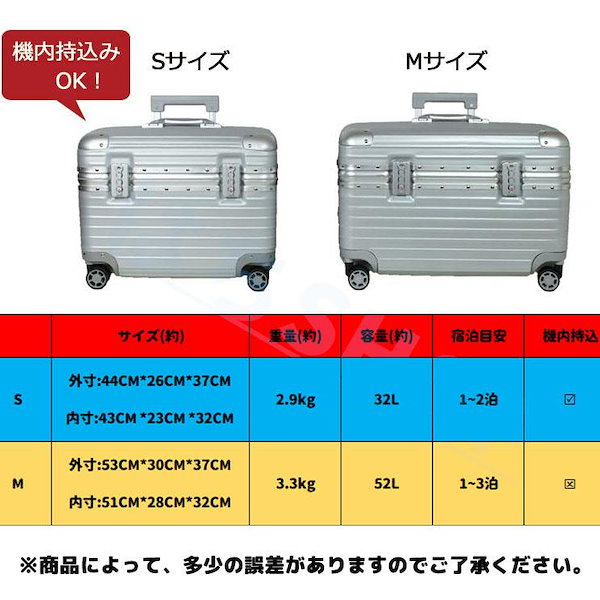 Qoo10] 冬 新作 スーツケース 機内持ち込み S