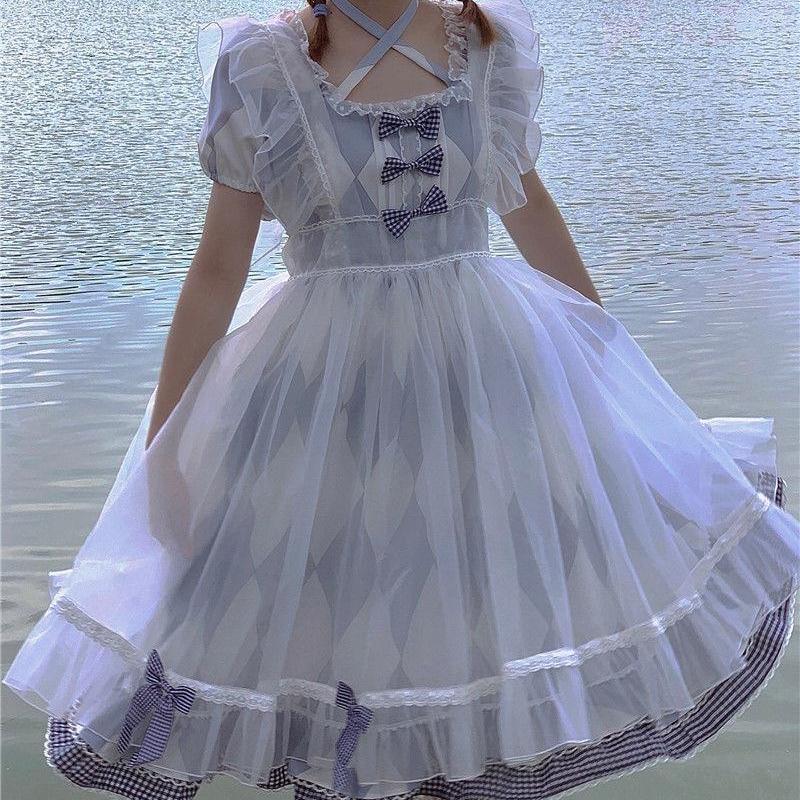 ロリータ服 ライトブルー アリス 半袖 コスプレ ワンピース ロリータコスプレ衣装 病みかわ 量産型系 仮装 レデ ィース セクシー 衣装 可愛い ロリータ服 ライトブルー アリス 半袖 コスプレ ワンピース ロリータコスプレ衣装 病みかわ 量産型系 仮装 レデ ィース セクシー 衣装 可愛い