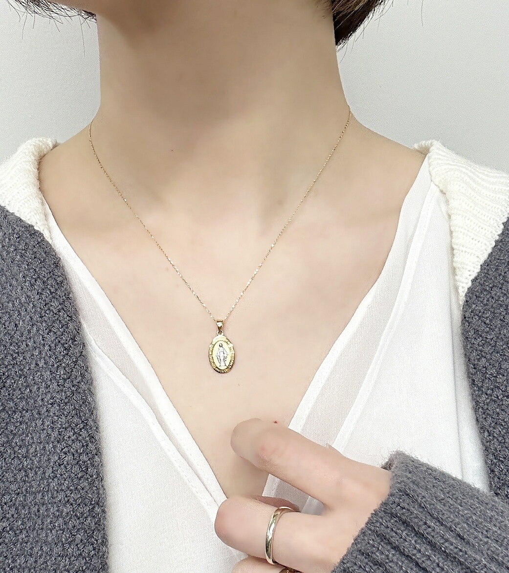 18金 メダイ ネックレス K18 18K レディース 45cm ゴールド お守りジュエリー 金 プレゼント ペンダント チェーンネックレス プレゼント 女性 母 妻 誕生日 婚約 結婚記念日 ギフト 18金 メダイ ネックレス K18 18K レディース 45cm ゴールド お守りジュエリー 金 プレゼント ペンダント チェーンネックレス プレゼント 女性 母 妻 誕生日 婚約 結婚記念日 ギフト