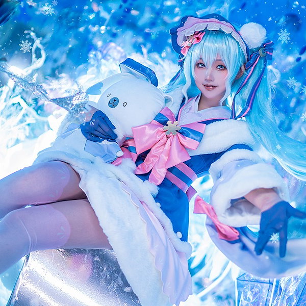 Qoo10] コスプレ 衣装 子供 大人初音ミク雪ミク