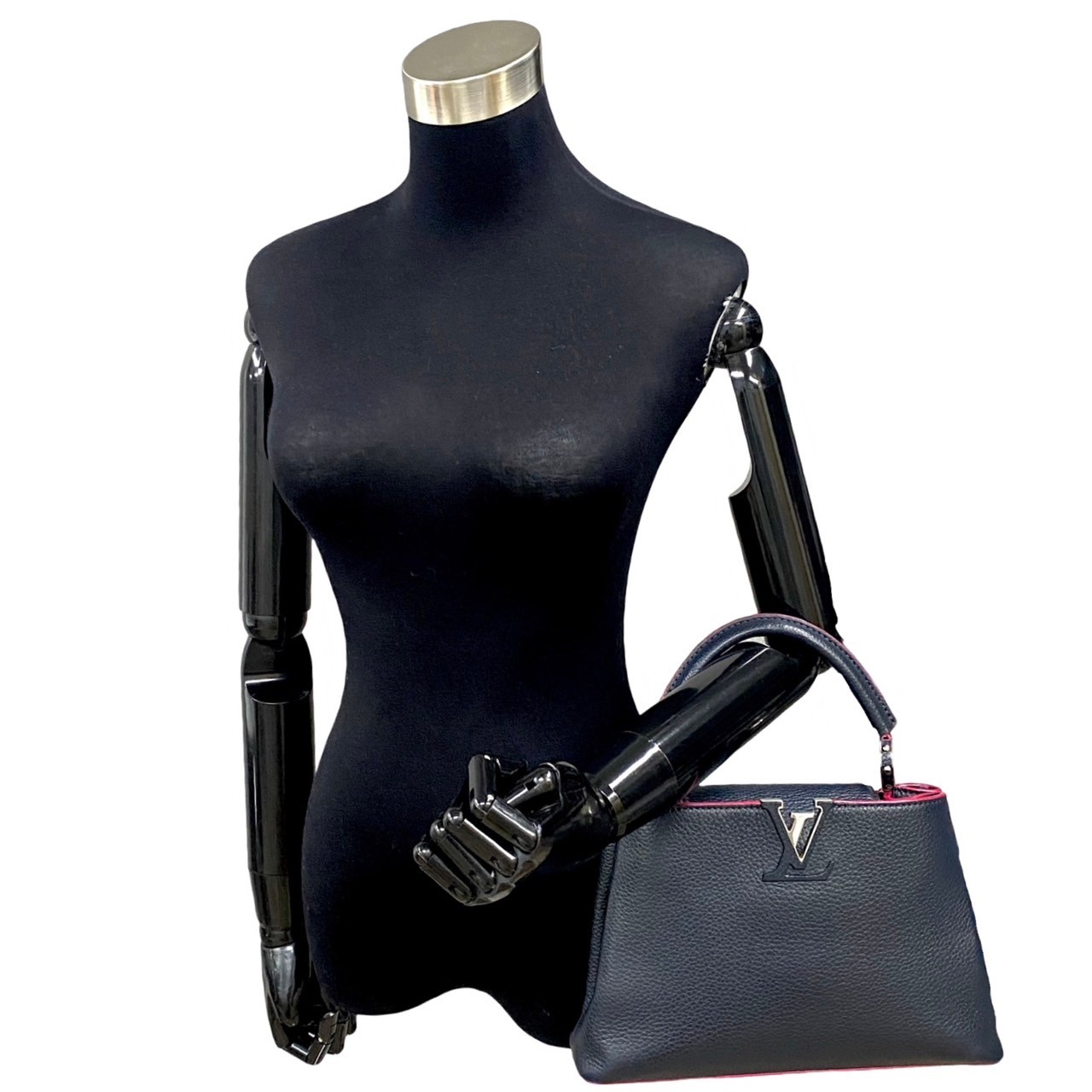 カプシーヌBBショルダーバッグ レザー ブラック -4806 カプシーヌBBショルダーバッグ レザー ブラック -4806