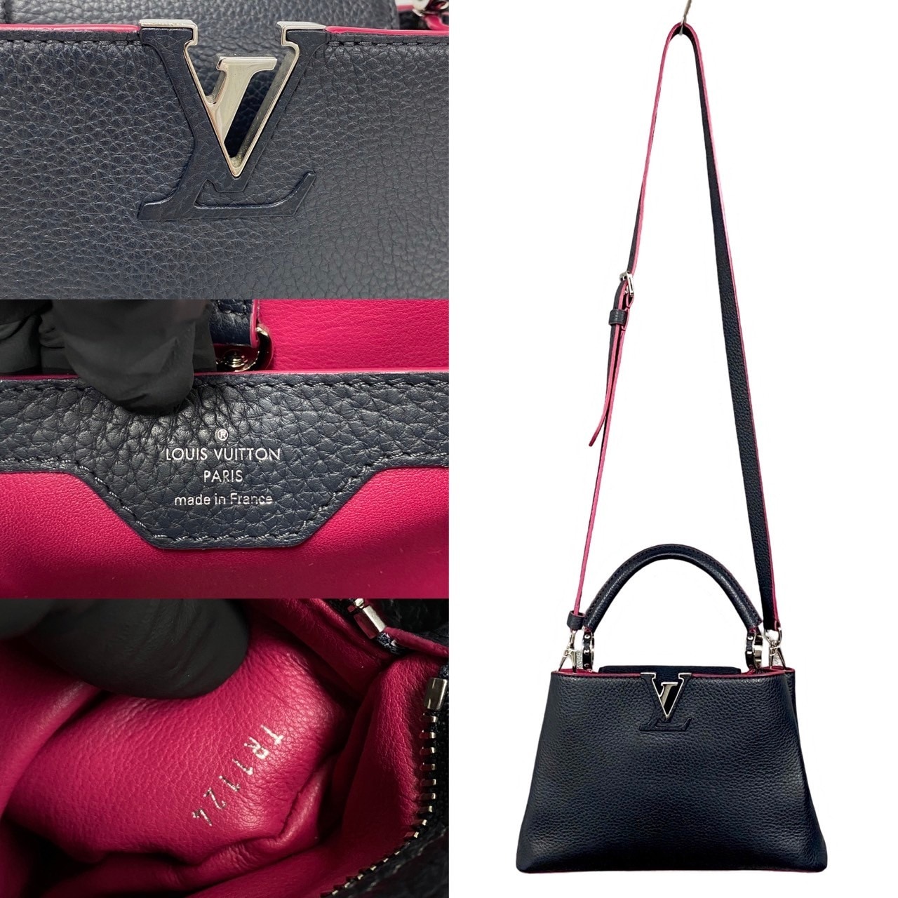 カプシーヌBBショルダーバッグ レザー ブラック -4806 カプシーヌBBショルダーバッグ レザー ブラック -4806