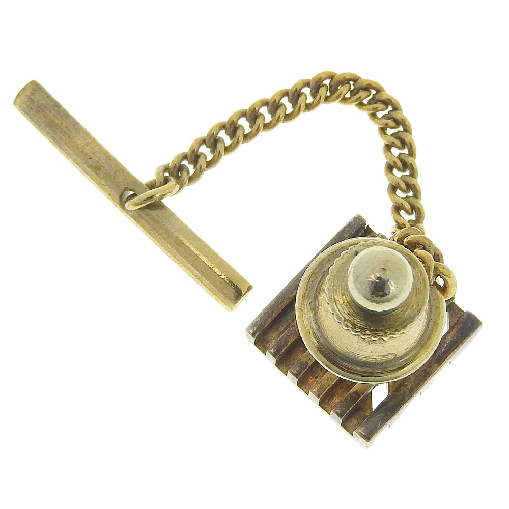 ロゴ タイピン 金メッキ メンズ 中古品 ロゴ タイピン 金メッキ メンズ 中古品