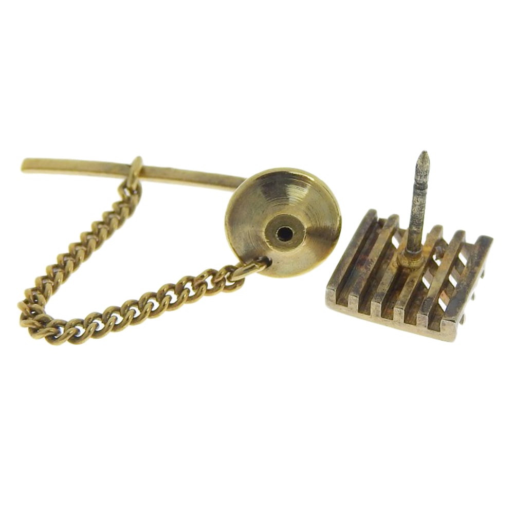 ロゴ タイピン 金メッキ メンズ 中古品 ロゴ タイピン 金メッキ メンズ 中古品