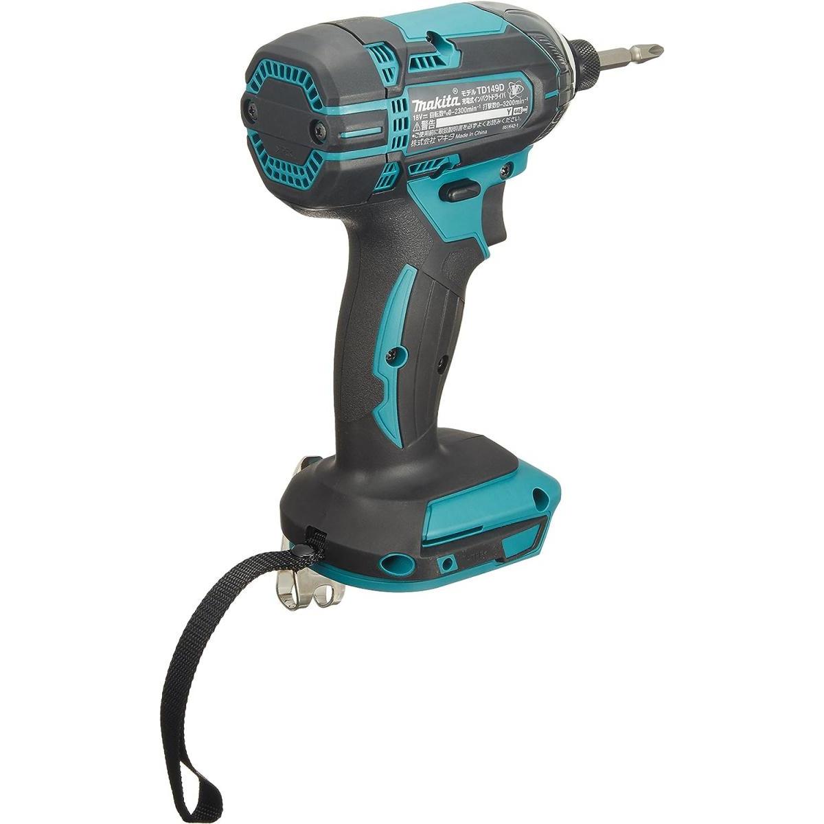 マキタ(Makita) 充電式インパクトドライバ 18V 青 本体のみ TD149DZ バッテリ・充電器・ケース別売