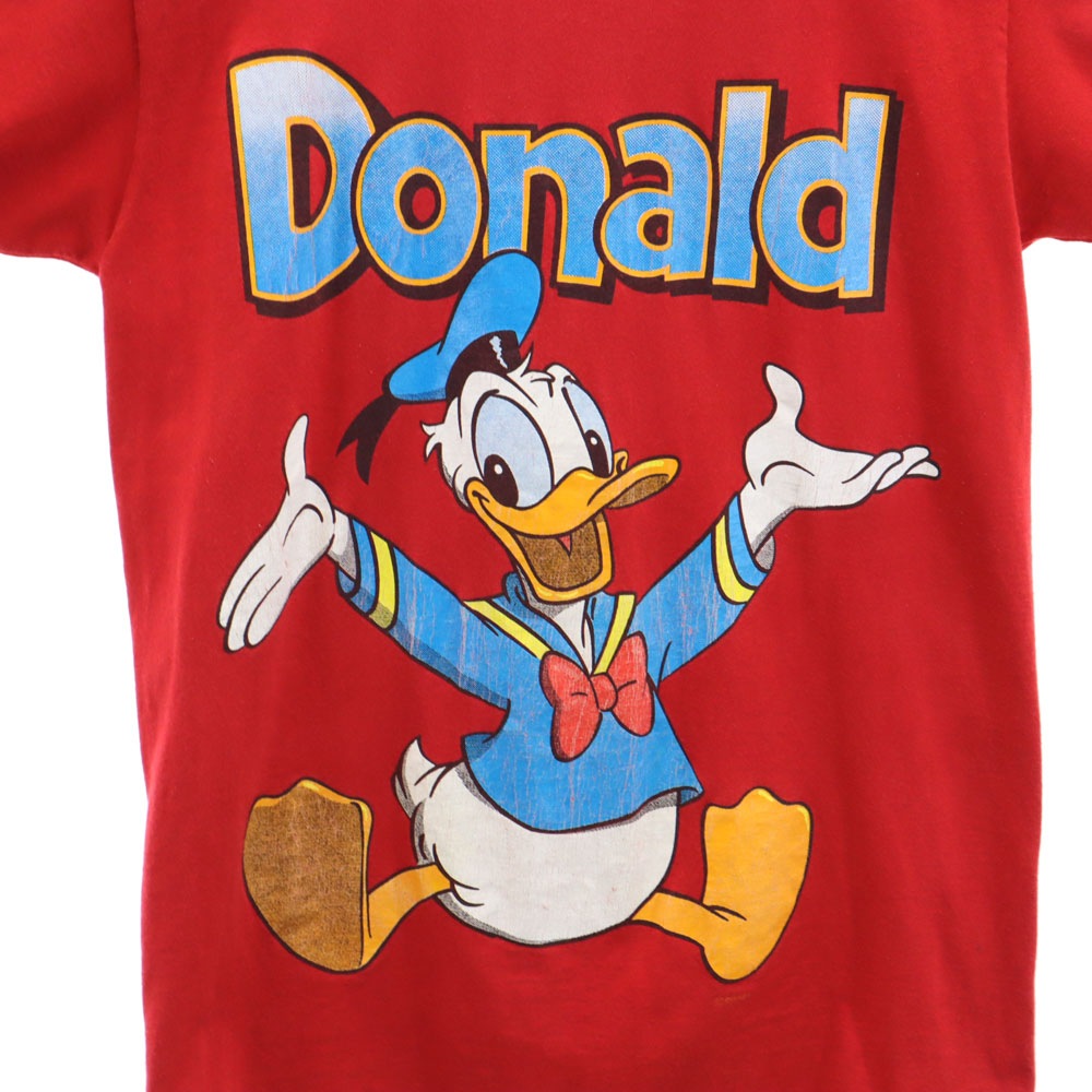 90s USA製 オールド ドナルド プリント 半袖 Tシャツ M レッド メンズ 90s USA製 オールド ドナルド プリント 半袖 Tシャツ M レッド メンズ