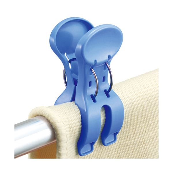 （まとめ） ダイヤ マッチョピンチ ブルー1セット（10個：2個5パック） 5セット