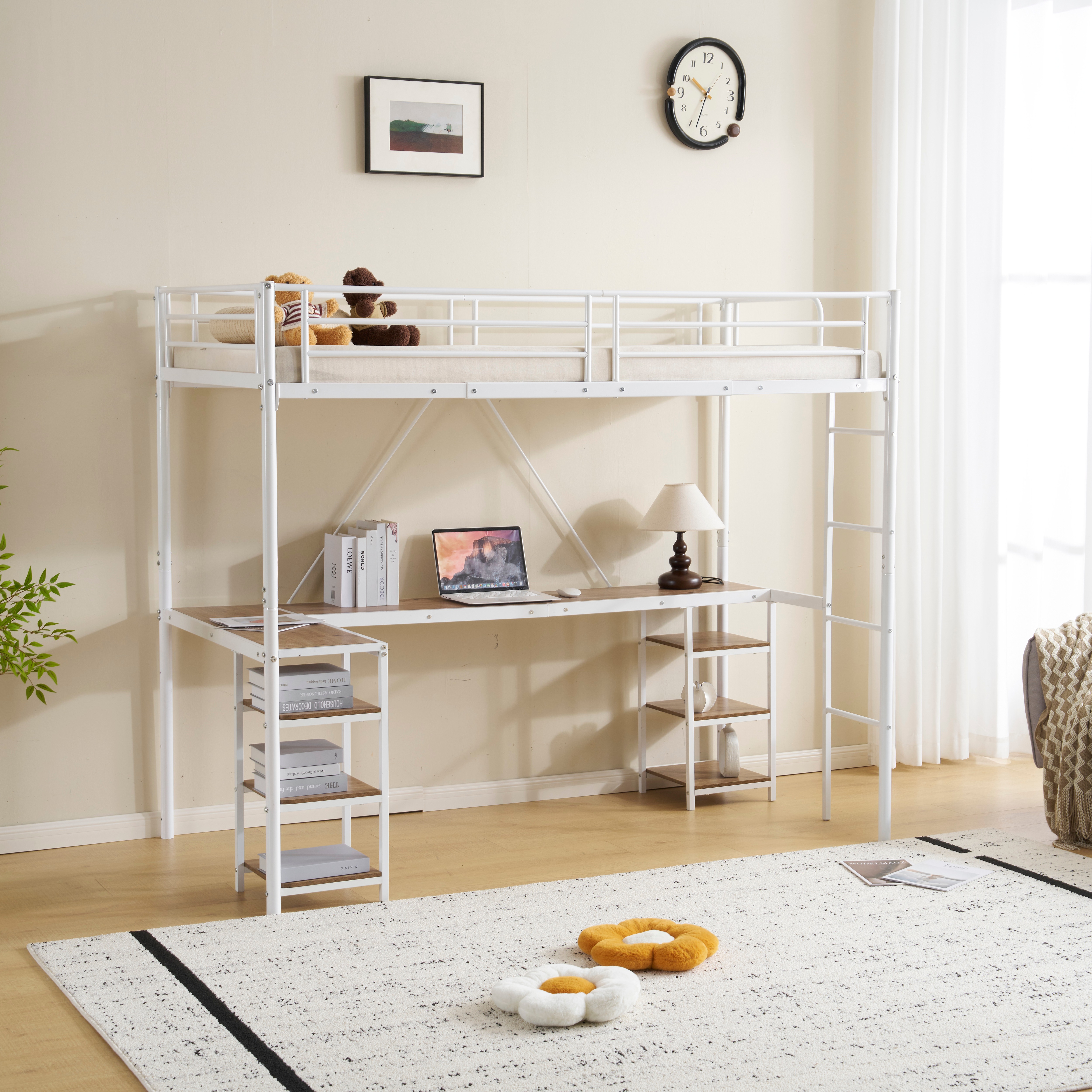 64ロフトベッド パイプベッド シングル デスク付き 収納棚 ハシゴ付き 左右入れ替え可能 ロフトベッド 収納 大人 一人暮らし 子供ベッド 北欧風 二段ベッド 子供部屋 スチール 耐震 パイプ 64ロフトベッド パイプベッド シングル デスク付き 収納棚 ハシゴ付き 左右入れ替え可能 ロフトベッド 収納 大人 一人暮らし 子供ベッド 北欧風 二段ベッド 子供部屋 スチール 耐震 パイプ