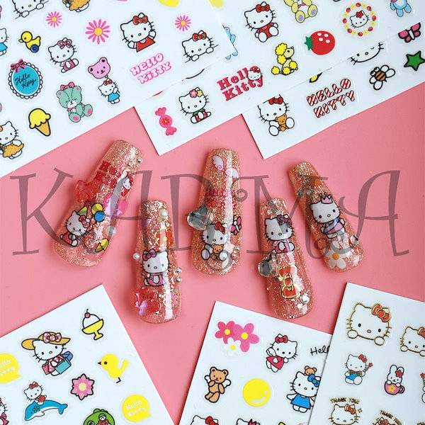 Qoo10] サンリオ かわいい キティ ネイルステッ