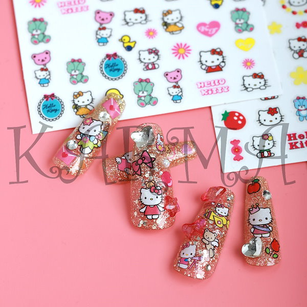 Qoo10] サンリオ かわいい キティ ネイルステッ