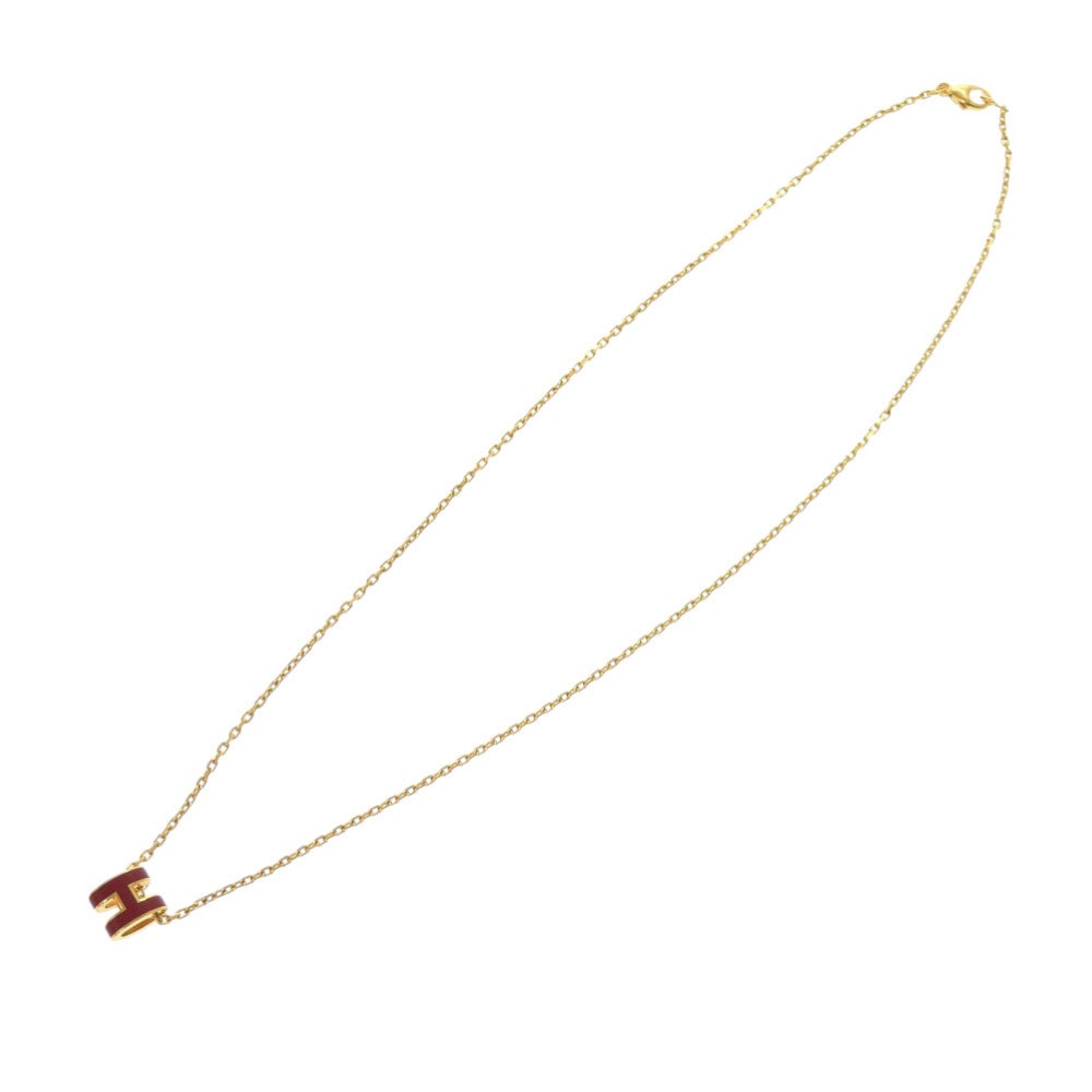 新品同様 ミニポップアッシュH ネックレス メタル ボルドー 0182【中古】 レディース 新品同様 ミニポップアッシュH ネックレス メタル ボルドー 0182【中古】 レディース