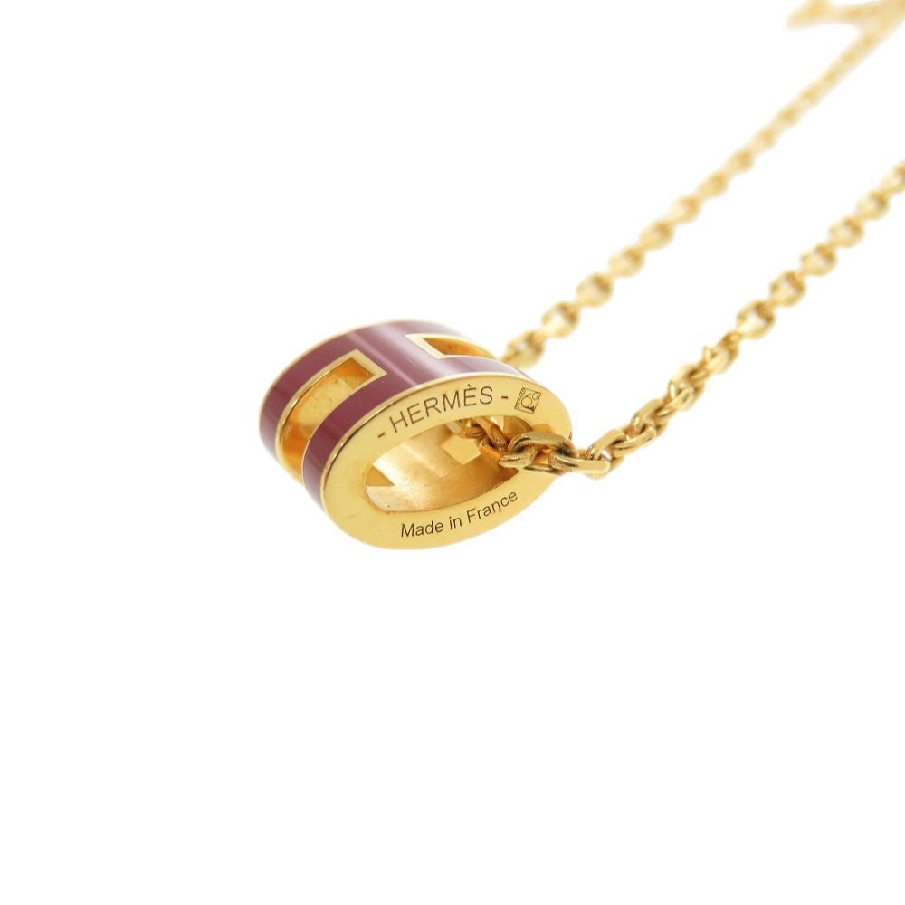 新品同様 ミニポップアッシュH ネックレス メタル ボルドー 0182【中古】 レディース 新品同様 ミニポップアッシュH ネックレス メタル ボルドー 0182【中古】 レディース