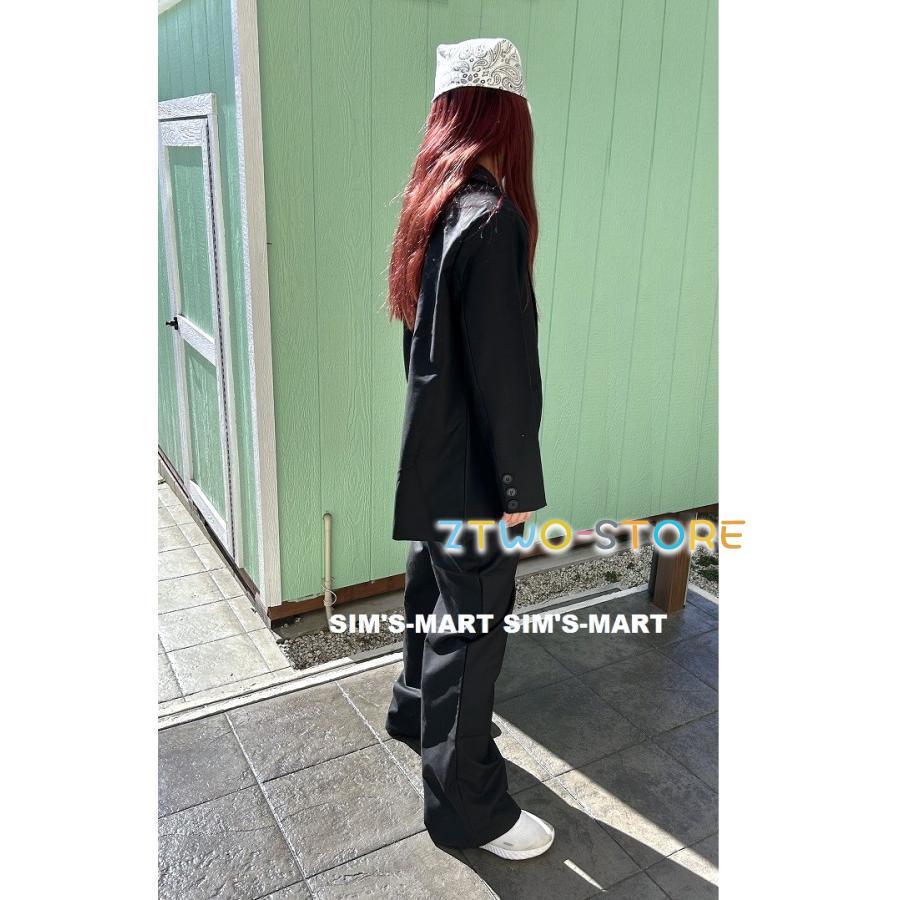 新しい子供用ダンスウェア ダンス衣装 ヒップホップ セットアップ スーツ ジャケット パンツ スーツ キッズダンス衣装 派手 K-POP 韓国 緑 紫 白 黒 2枚購入で2263円OFF