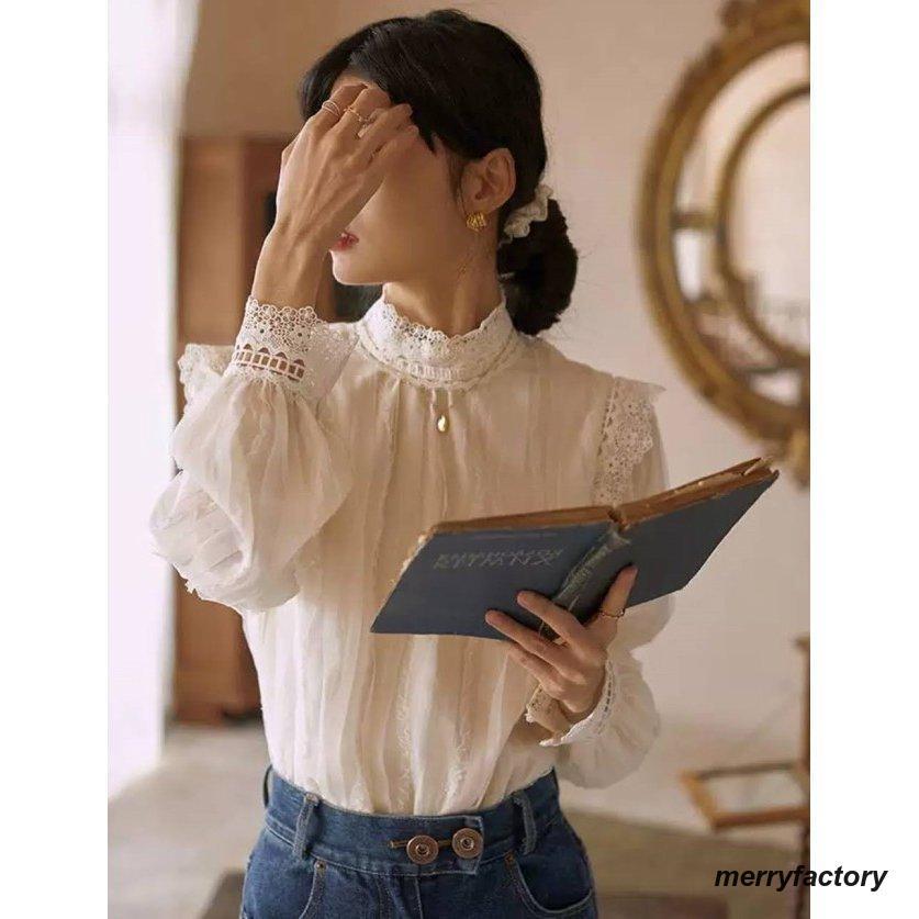 スタンドカラー レース襟 ブラウス レディース 長袖 トップス 春 秋 立ち襟 ハイネック シャツブラウス 大きいサイズ シンプル きれいめ カジュアル スタンドカラー レース襟 ブラウス レディース 長袖 トップス 春 秋 立ち襟 ハイネック シャツブラウス 大きいサイズ シンプル きれいめ カジュアル