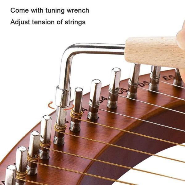 木製 ライアー ハープ 楽器 24弦 竪琴 簡単 習いやすいマホガニーウッド 弦楽器 心癒され音色 ハンドバッグ ニングレンチ 初心者向け プレゼント 木製 ライアー ハープ 楽器 24弦 竪琴 簡単 習いやすいマホガニーウッド 弦楽器 心癒され音色 ハンドバッグ ニングレンチ 初心者向け プレゼント