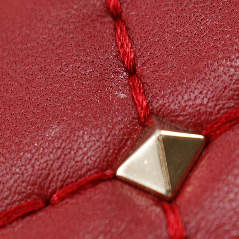 ロックスタッズ ミニショルダー ウォレットショルダー MW0BCA23NAP ショルダーバッグ レザー 赤 レディース 中古品 A-ランク ロックスタッズ ミニショルダー ウォレットショルダー MW0BCA23NAP ショルダーバッグ レザー 赤 レディース 中古品 A-ランク