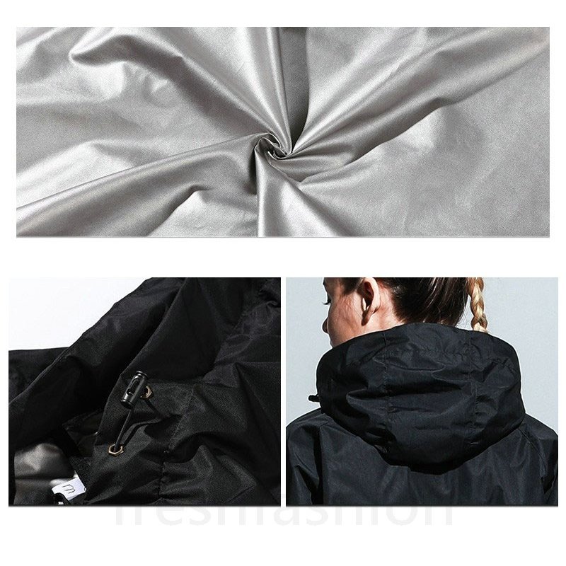 サウナスーツ レディース 上下セット 発汗 おしゃれ 3 ブラック バーストウェア ダイエット ウ2