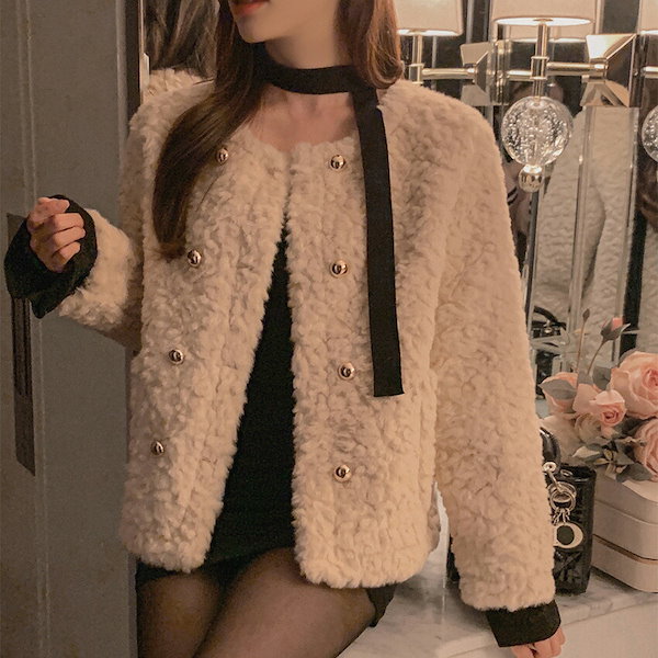 Qoo10] DHOLIC ダブルゴールドボタンエコファージャケット