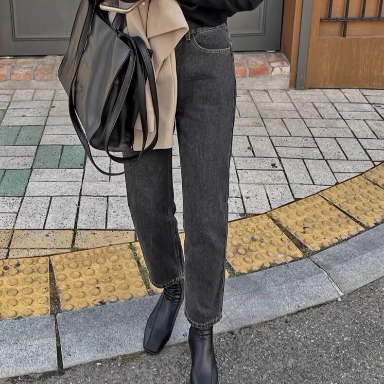 ボトムス パンツ Gパン ストレートパンツ 膝下 アンクル丈 ストレート ゆったり 綿 かわいい 大人可愛い シンプル カジュアル 大人 おしゃれ お洒落 かっこいい