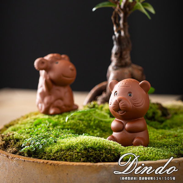 Qoo10] 紫砂れえとセット 十二支 置物 辰年 2