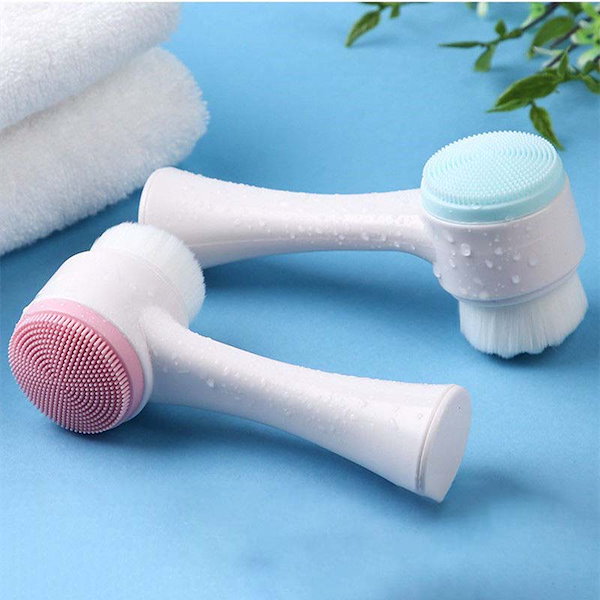 Qoo10] 洗顔ブラシ 泡たてブラシ シリコン 綿密