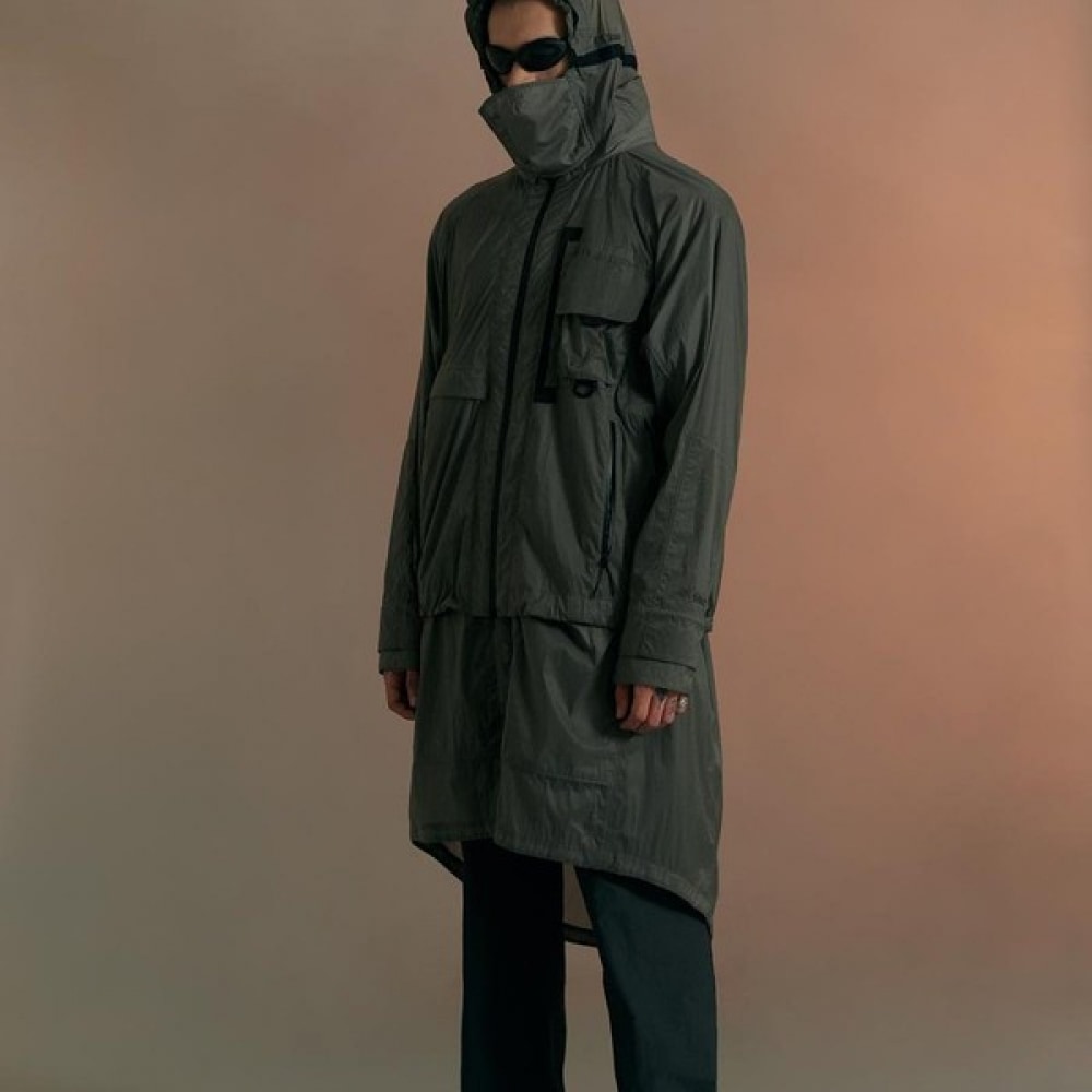 [Bobcat] メソソフトシェル 2WAY ジャケット-グレー