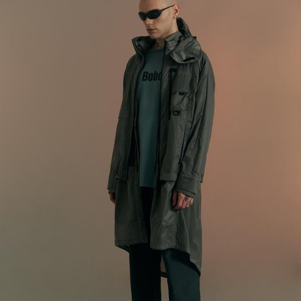 [Bobcat] メソソフトシェル 2WAY ジャケット-グレー