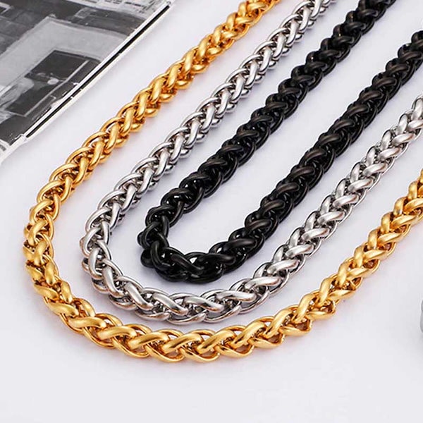 Qoo10] ゴールドターラントチェーン（太さ 5mm