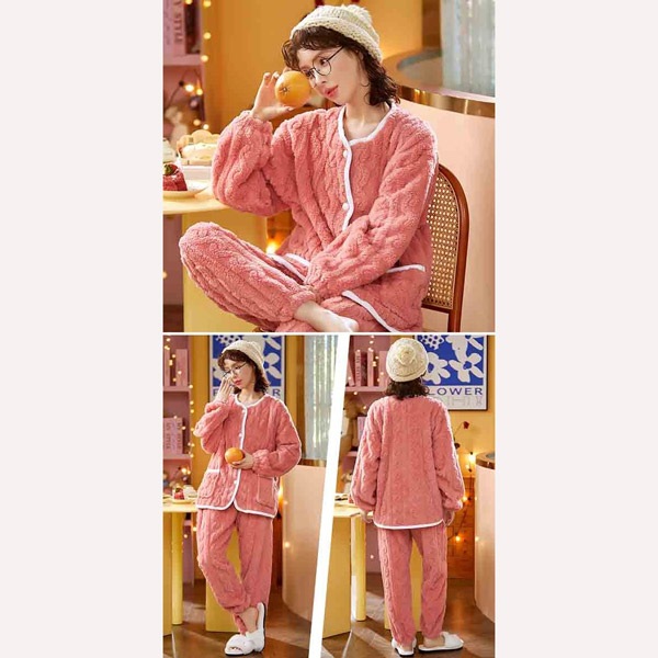 【激安開催!】ルームウェア 寝巻き 寝間着 かわいい 萌え 暖かい ズボン付き 小柄 パジャマ 着心地よい レディース ゆったり 気持ちいい 癒し感 長袖パジャマ お揃い 前開き サンゴベルベット 冬 【激安開催!】ルームウェア 寝巻き 寝間着 かわいい 萌え 暖かい ズボン付き 小柄 パジャマ 着心地よい レディース ゆったり 気持ちいい 癒し感 長袖パジャマ お揃い 前開き サンゴベルベット 冬
