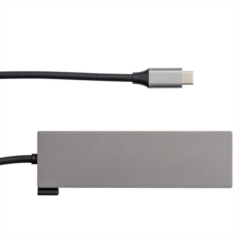 ナカバヤシ　PD対応 USBType-cアルミドッキングステーション 50cm (USB Power Delivery対応)　UDC01LGY