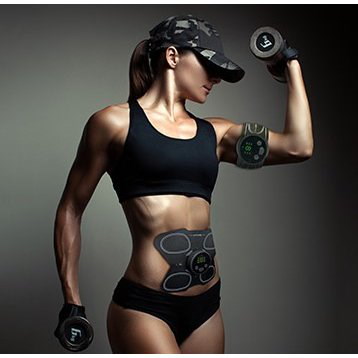 【業務用】EMS筋肉トレ Qoo10] マッスルパック3 EMS お腹用 エクサ