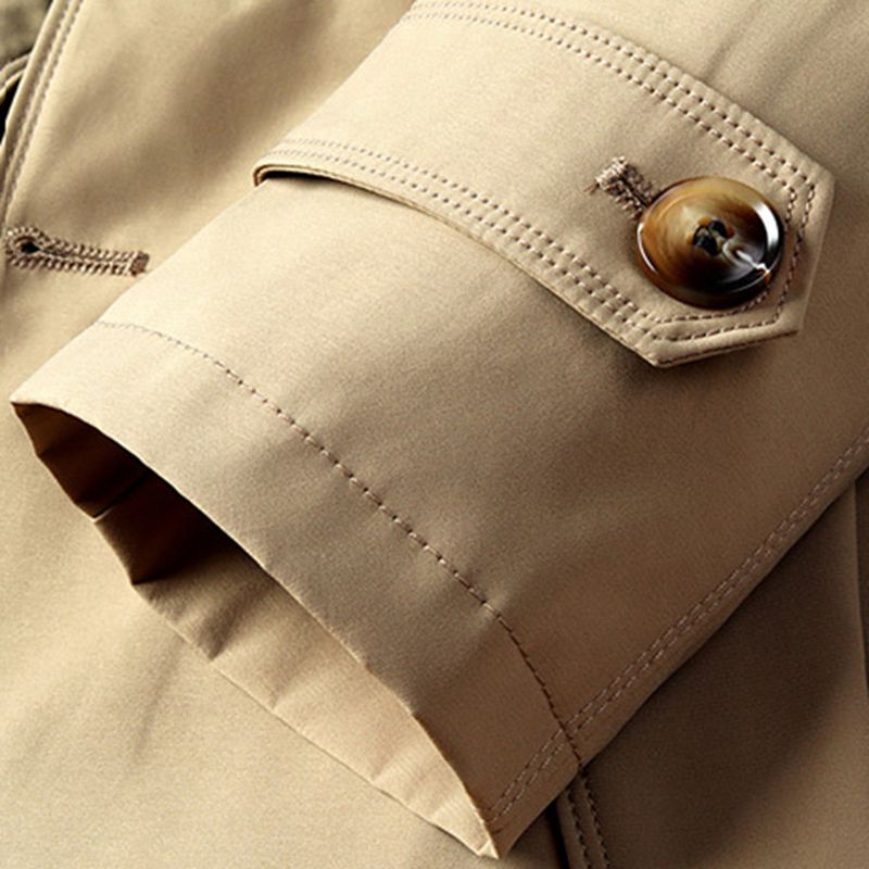 メンズ ジャケット テーラード スプリングコート ハーフ丈 アウター カジュアル ビジネス 防寒 防風 春秋 トレンチコート 細身 ミリタリー 紳士 カッコイイ 無地 通勤 アウトドア