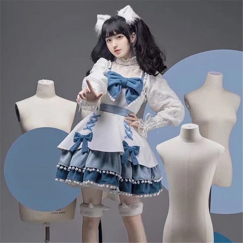 ゴスロリ風 jsk リボン 日常制服 痩せて見える リボン ロリータ ワンピース ゴスロリ風 jsk リボン 日常制服 痩せて見える リボン ロリータ ワンピース