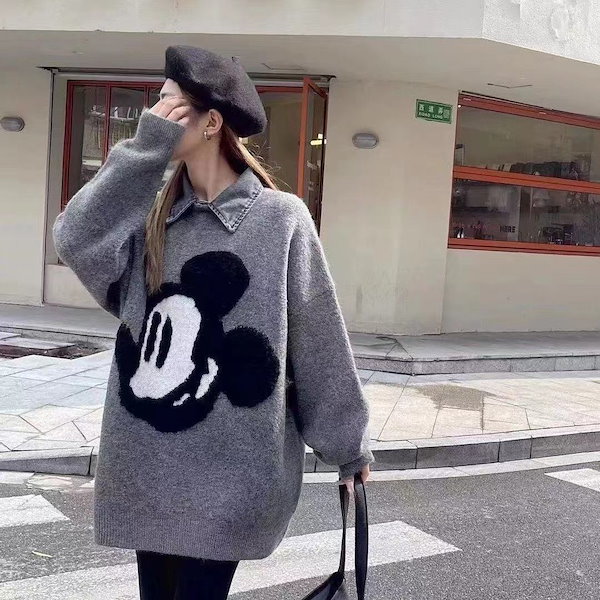 Qoo10] セーター 秋冬 ディズニーミッキー ニッ