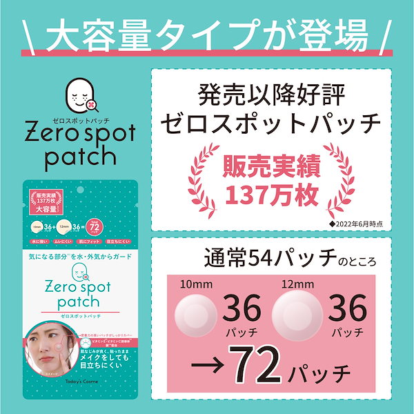 Today’s Cosme ゼロスポットパッチ×11個 Today's Cosme （トゥデイズコスメ） ゼロスポット パッチ