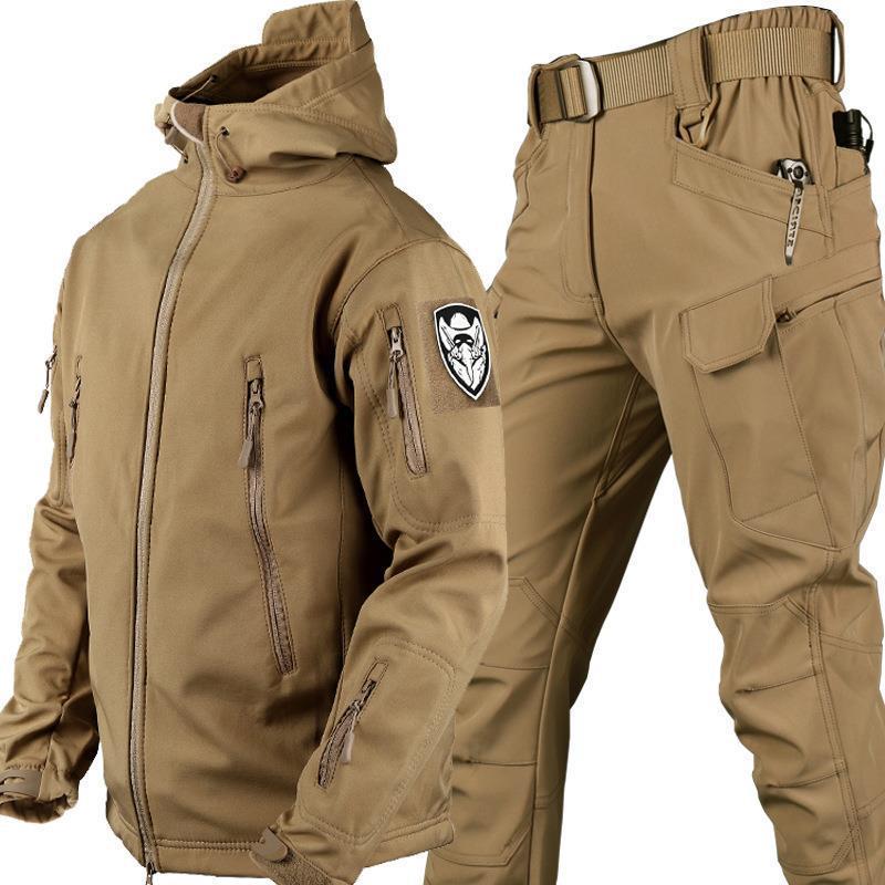 マウンテンジャケット メンズ 厚手 登山服 スキーウェア マウンテンパーカー 上下セット アウトドアウェア ズボン 防水 ハイキングジャケット 防寒着