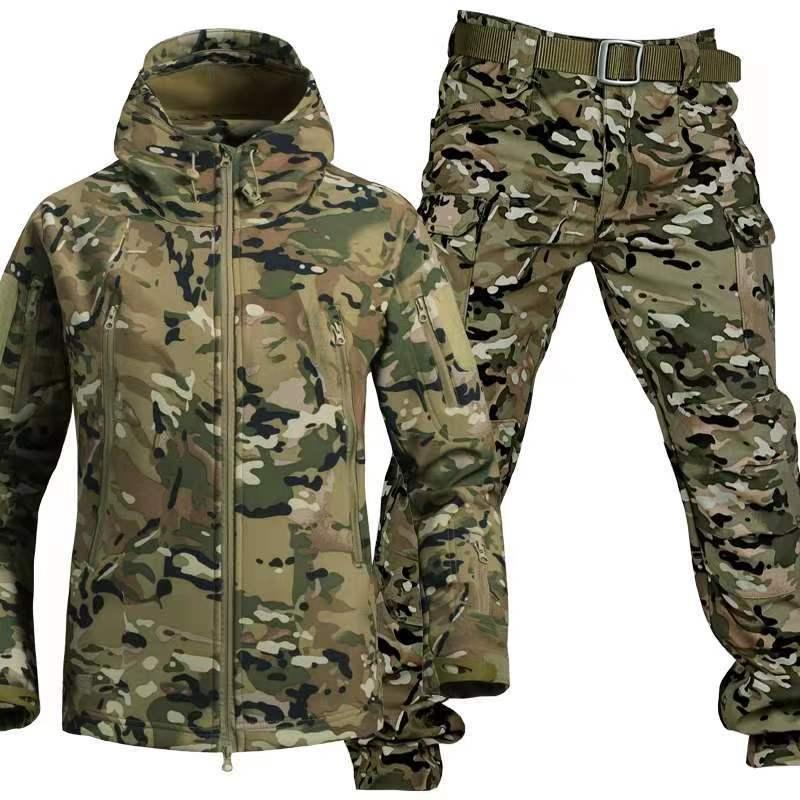 マウンテンジャケット メンズ 厚手 登山服 スキーウェア マウンテンパーカー 上下セット アウトドアウェア ズボン 防水 ハイキングジャケット 防寒着