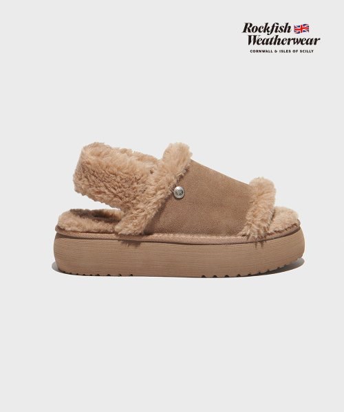 ROCKFISH WEATHERWEAR】CLOUDY FLATFORM OPEN-TOE SLINGBACK - 4color | もごつ