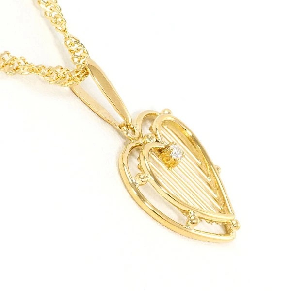 K18 18金 YG イエローゴールド ネックレス ダイヤ 約42cm ジュエリー 中古 K18 18金 YG イエローゴールド ネックレス ダイヤ 約42cm ジュエリー 中古