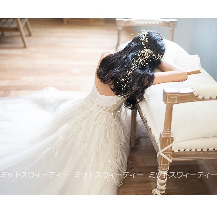 ウェディングドレス Aラインドレス 二次会 花嫁 白 シースール 結婚式 海外挙式 パーティードレス 披露宴 ブライダル ロングドレス 演奏会 前撮り 大きいサイズ
